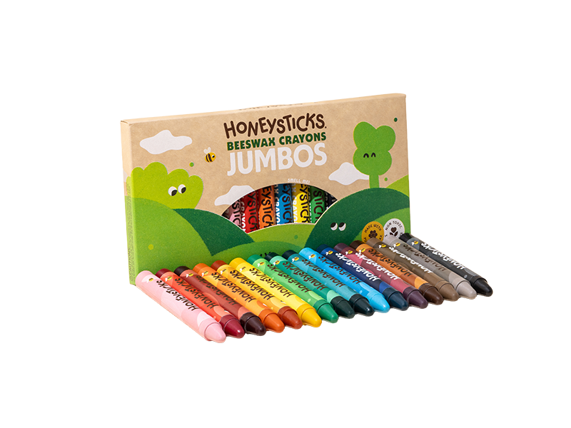 Honeysticks Beeswax Crayons Jumbos 16pk