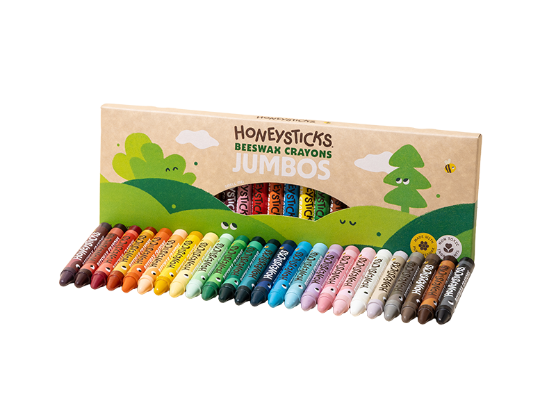 Honeysticks Beeswax Crayons Jumbos 24pk