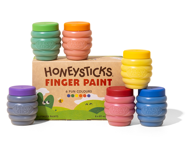 Honeysticks Finger Paints 6pk 60ml