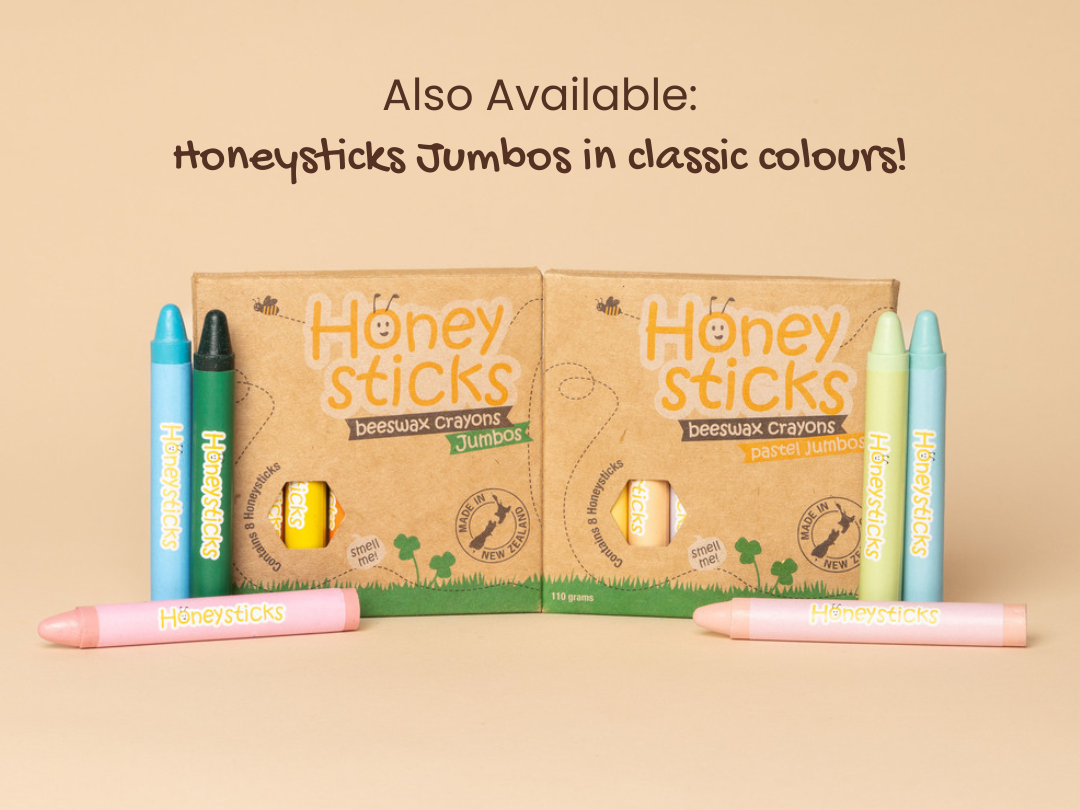  Honeysticks Jumbo Crayons (8 Pack) - Non Toxic Crayons