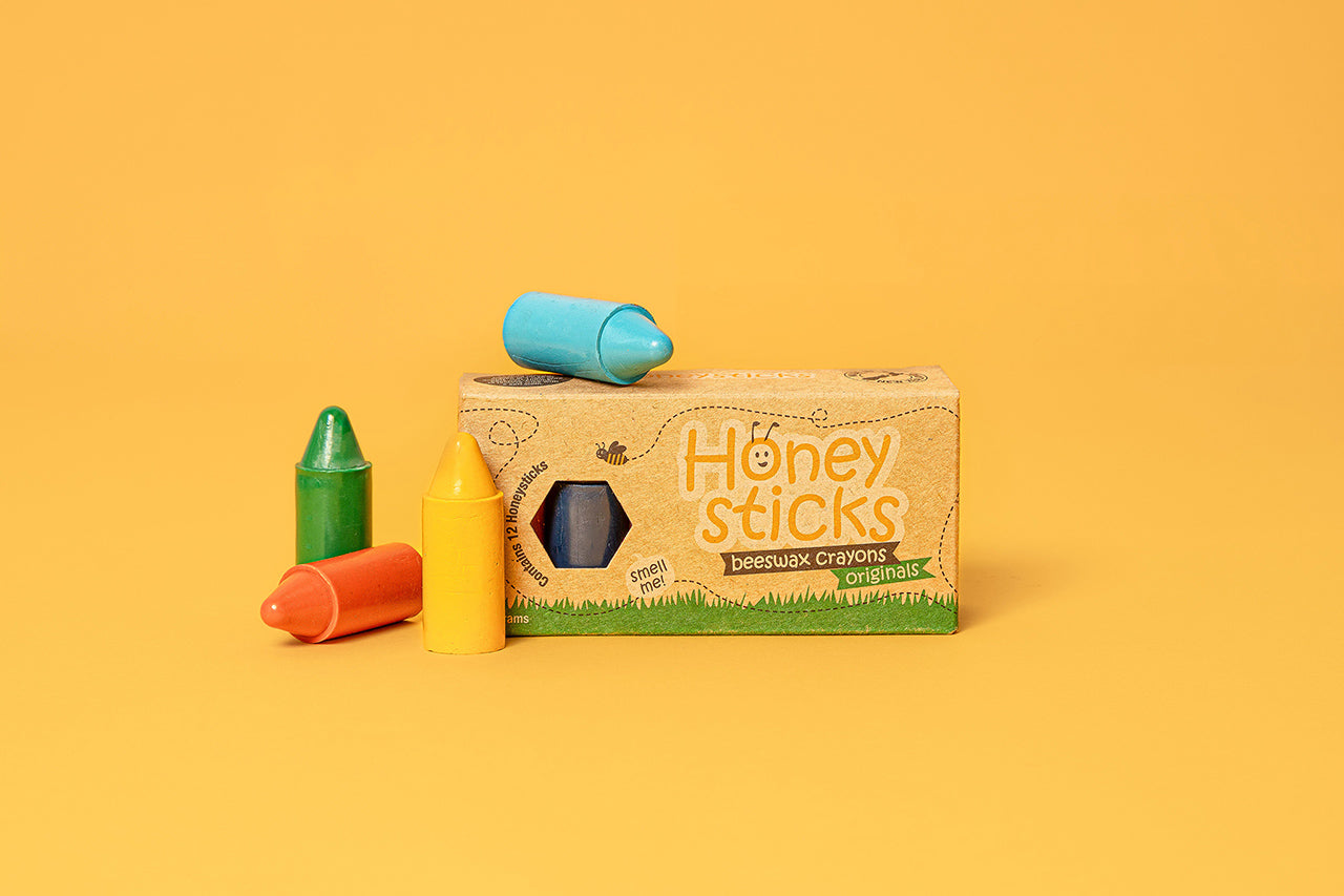 Honeysticks Originals | Beeswax Natural Crayons | Crayons for