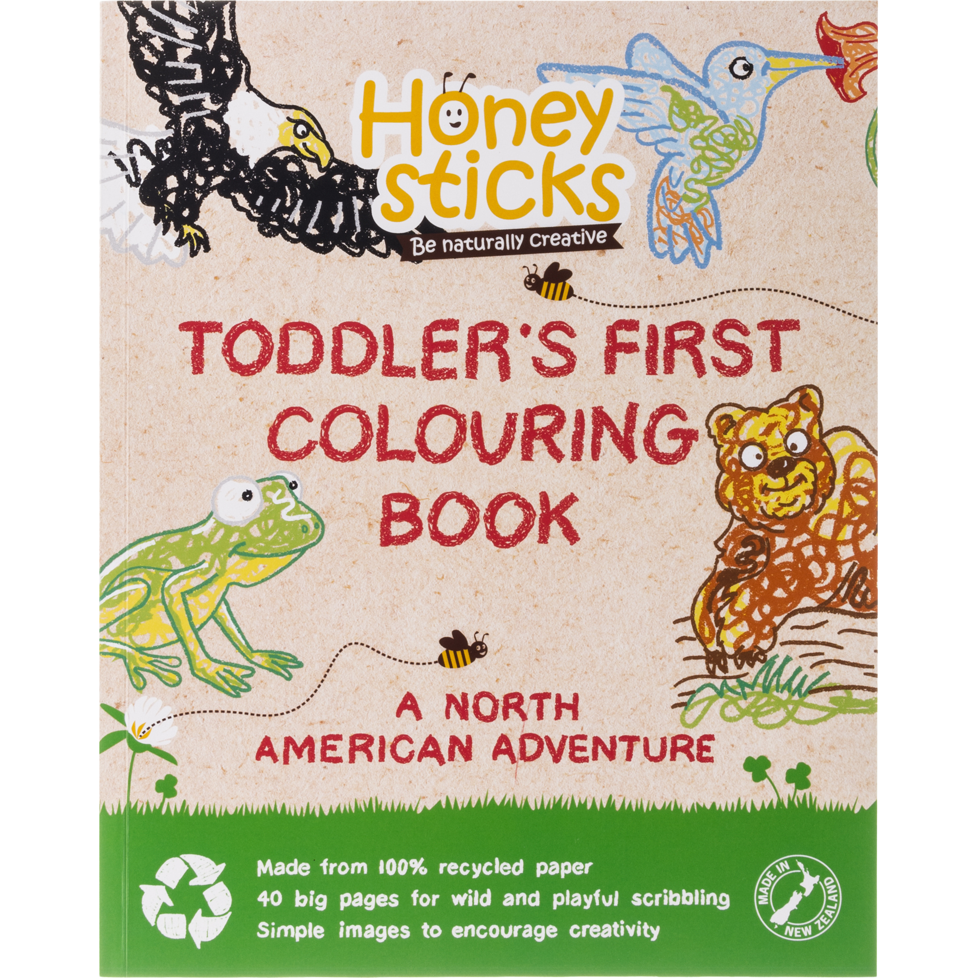 Toddlers First Coloring Book - A North American Adventure
